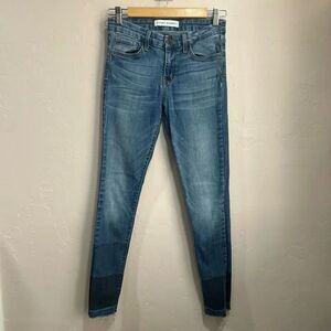 Flying Monkey Size 26 Color Block Ankle Skinny Jeans
